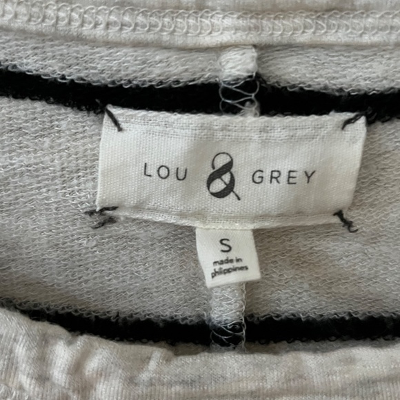 Lou & Grey Striped Sweater Dress, Size S - Picture 2 of 6